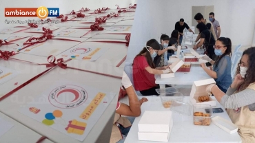 قصور الساف: الهلال الأحمر يوزع 50 قفة عيد لفائدة العائلات المعوزة